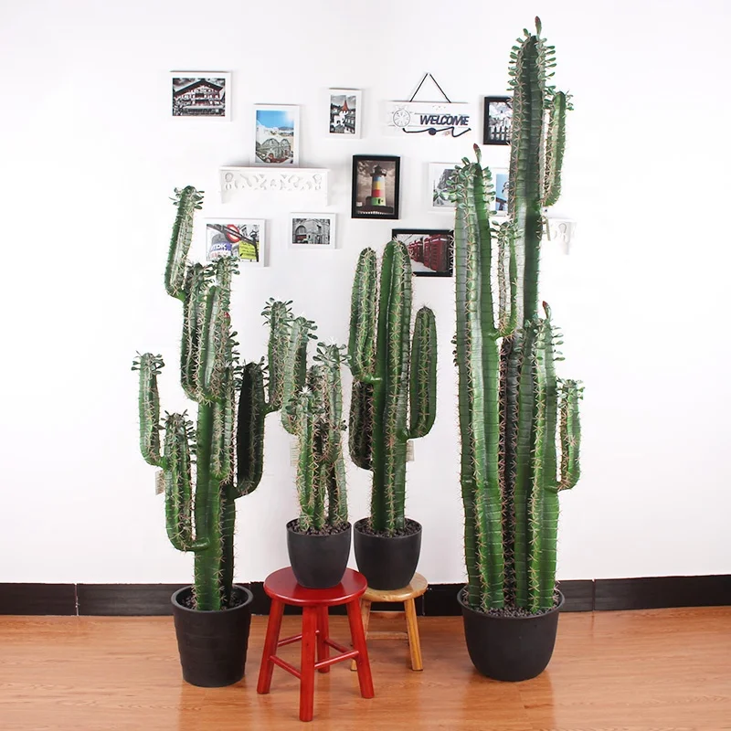 Multi Styles Home Decoration Artificial Cactus Plant Pot Artificial Green Plant Fake Succulent Plants Artificial Cactus
