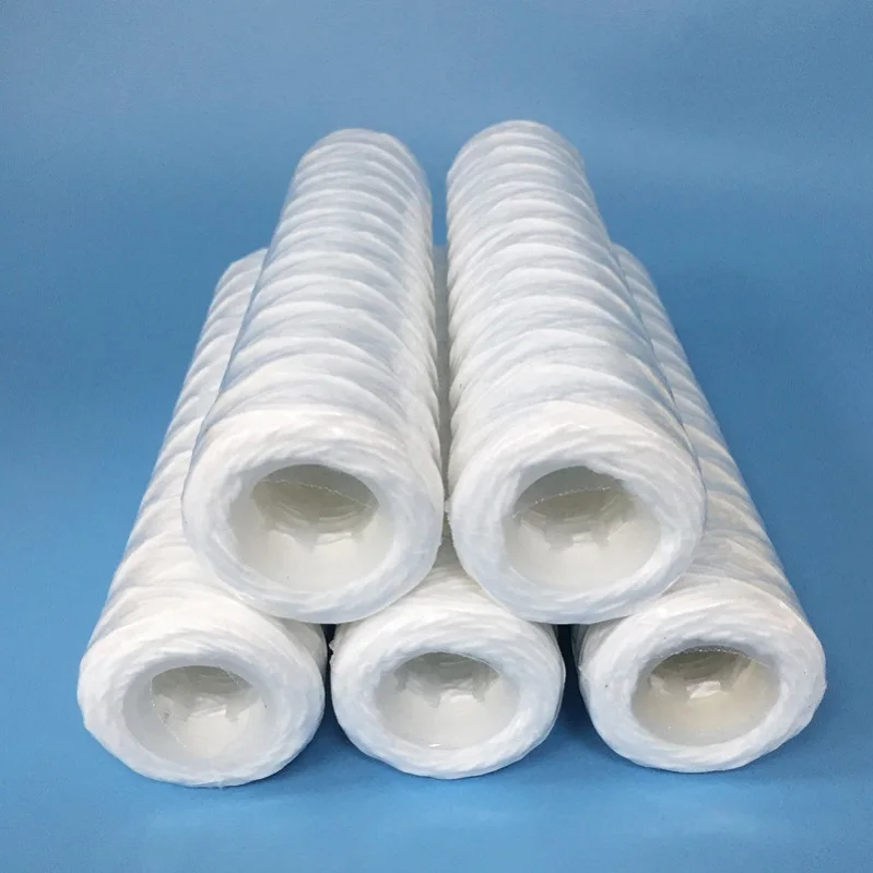 String Wound Pp Yarn Filter Element For Liquid Filtration And Drinking ...