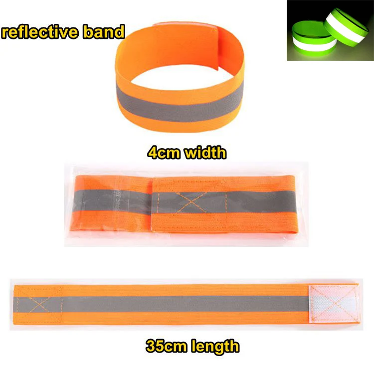 Kid Adult Traffic Worker Wear High Visibility LED Flashing Reflective Safe Elastic Strap Vest Belt Outside Activity