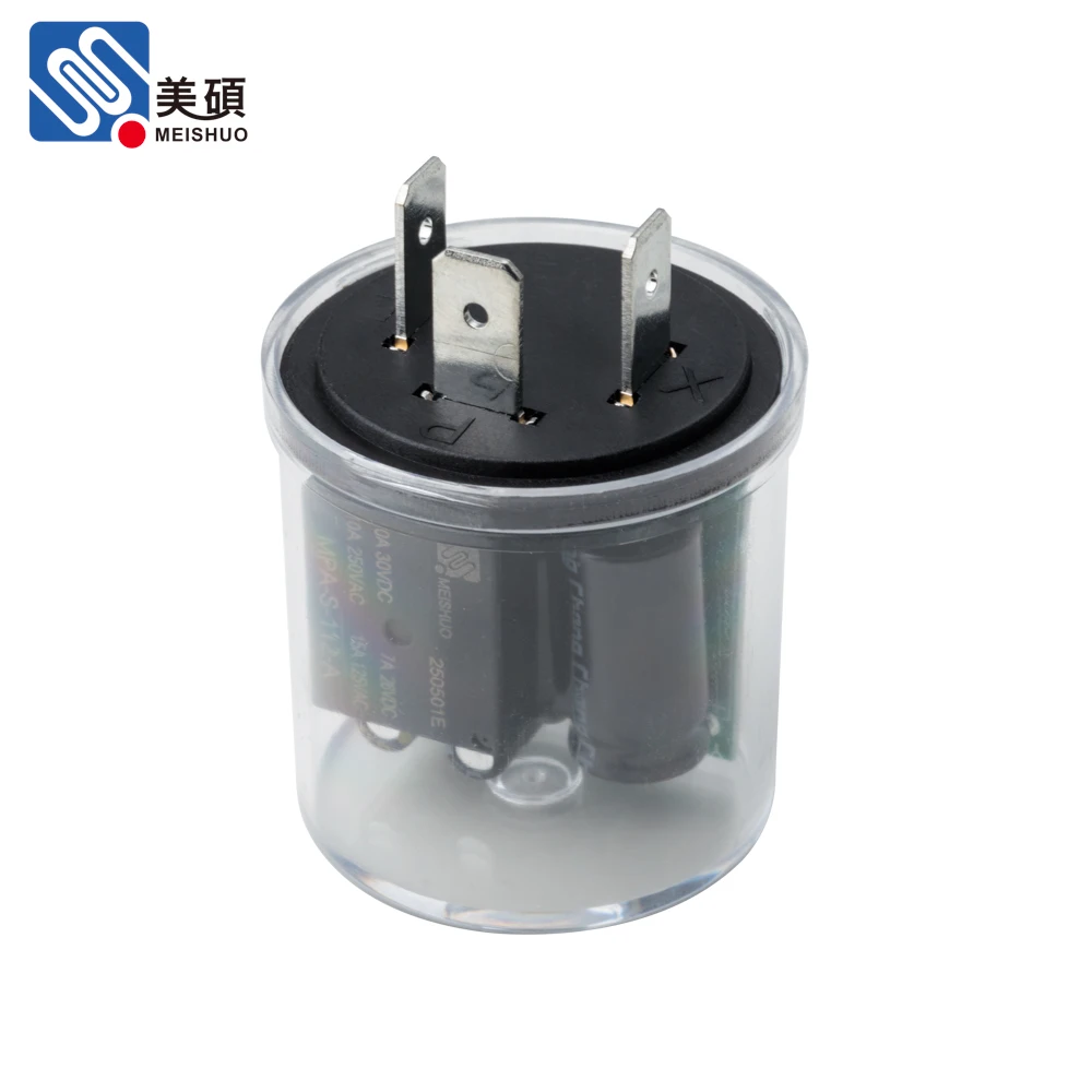 For Smart LED Flasher Relay 12V Miniature 3 PIN Sealed Protection Constant Flash Rate Load Size Independent Nickel-plated