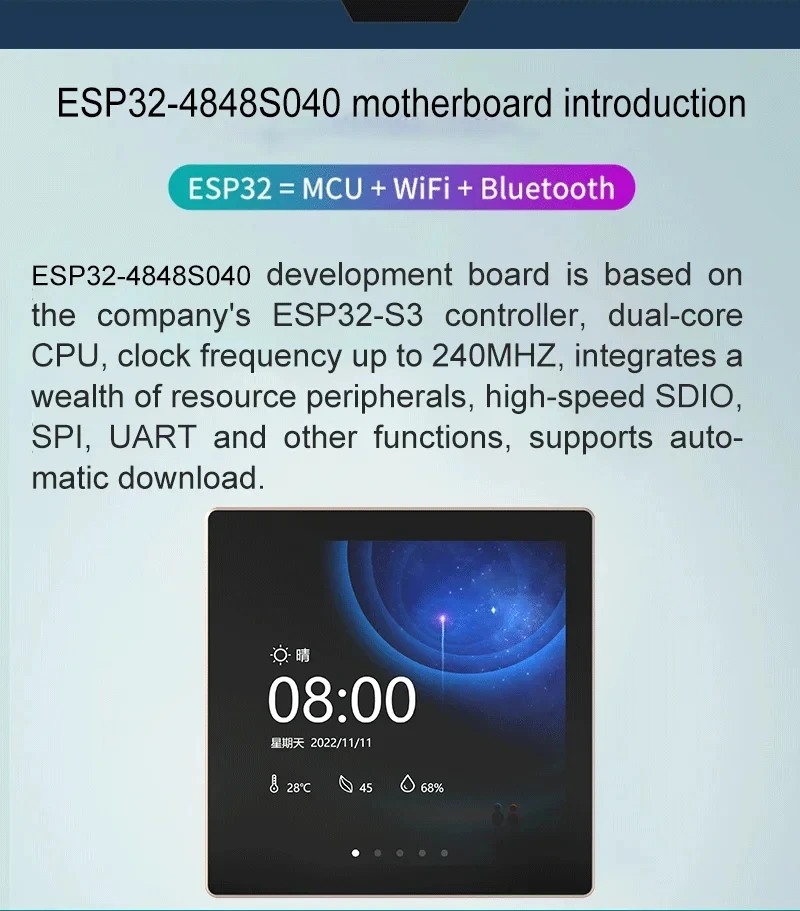 ESP32-S3 4 Inch Smart Display for Arduino Development