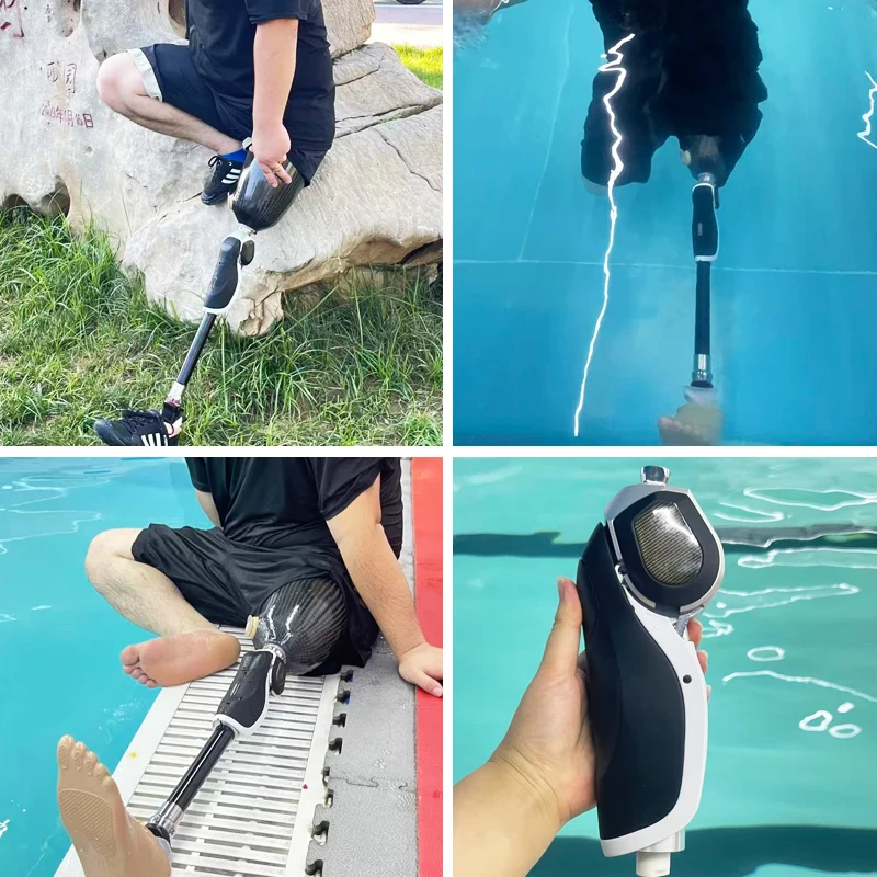 Single Axis Hydraulic Knee Joint Swing-and-Support Control Prosthetic Leg Parts AK Waterproof Implants Interventional Materials