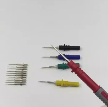 HT307A Oszilloskop Sondenstifte Set - 5x Prüfspitzen Mit Bananenstecker Für Kfz-Diagnose