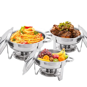 DaoSheng New Arrival Buffet Supplies Folding Wholesale Stainless Steel Food Warmer Chafing Dish