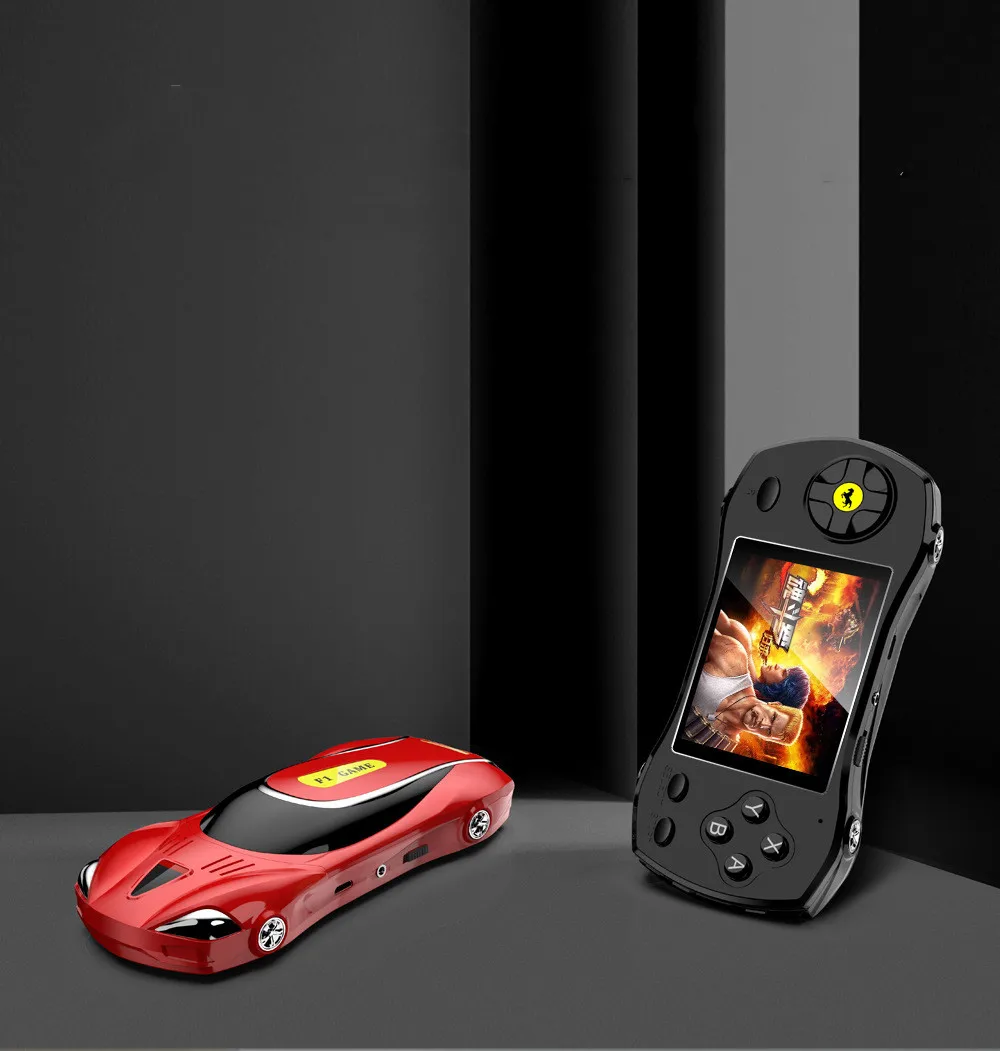 New racing car mini handheld game console retro nostalgic car model toy children's double 620 game console