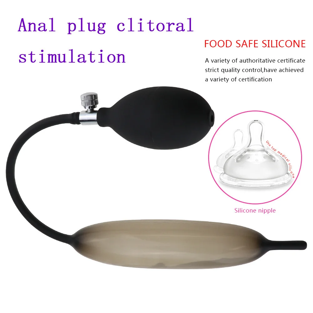 Urethra Catheter Dilator Inflatable Expandable Horse Eye Stick Silicone Penis Plug Male Masturbator Trainer Sex Toys for Men