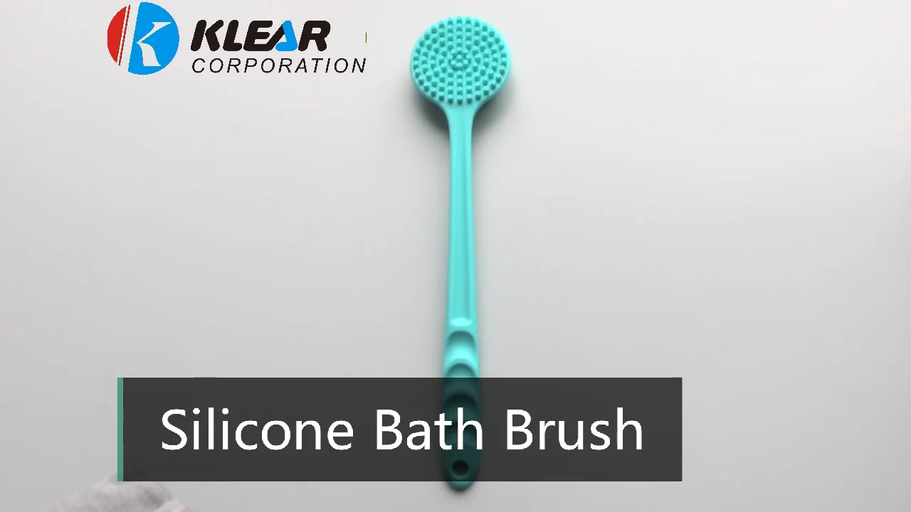 Exfoliation Body Scrub Brush Silicone Back Massage Shower Brush For