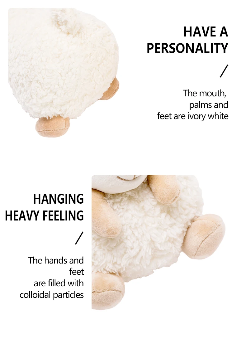 OEM ODM Custom Cute plushie Lamb newborn Stuffed Animal There are many colors soft bulk knit Sheep doll Plush Toy