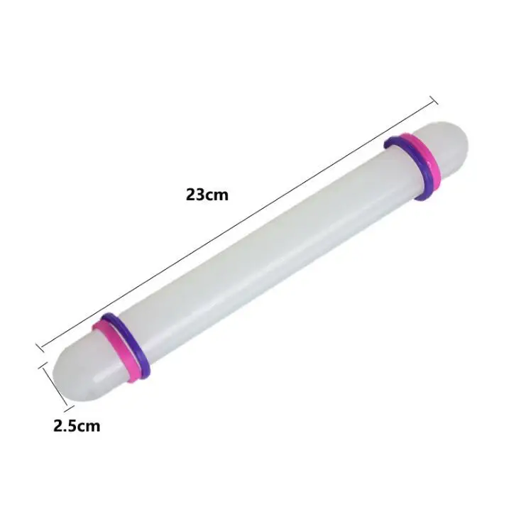 Белая антипригарная скользящая скалка для помадки Скалка торта теста ролик украшения ремесла инструмент выпечки и