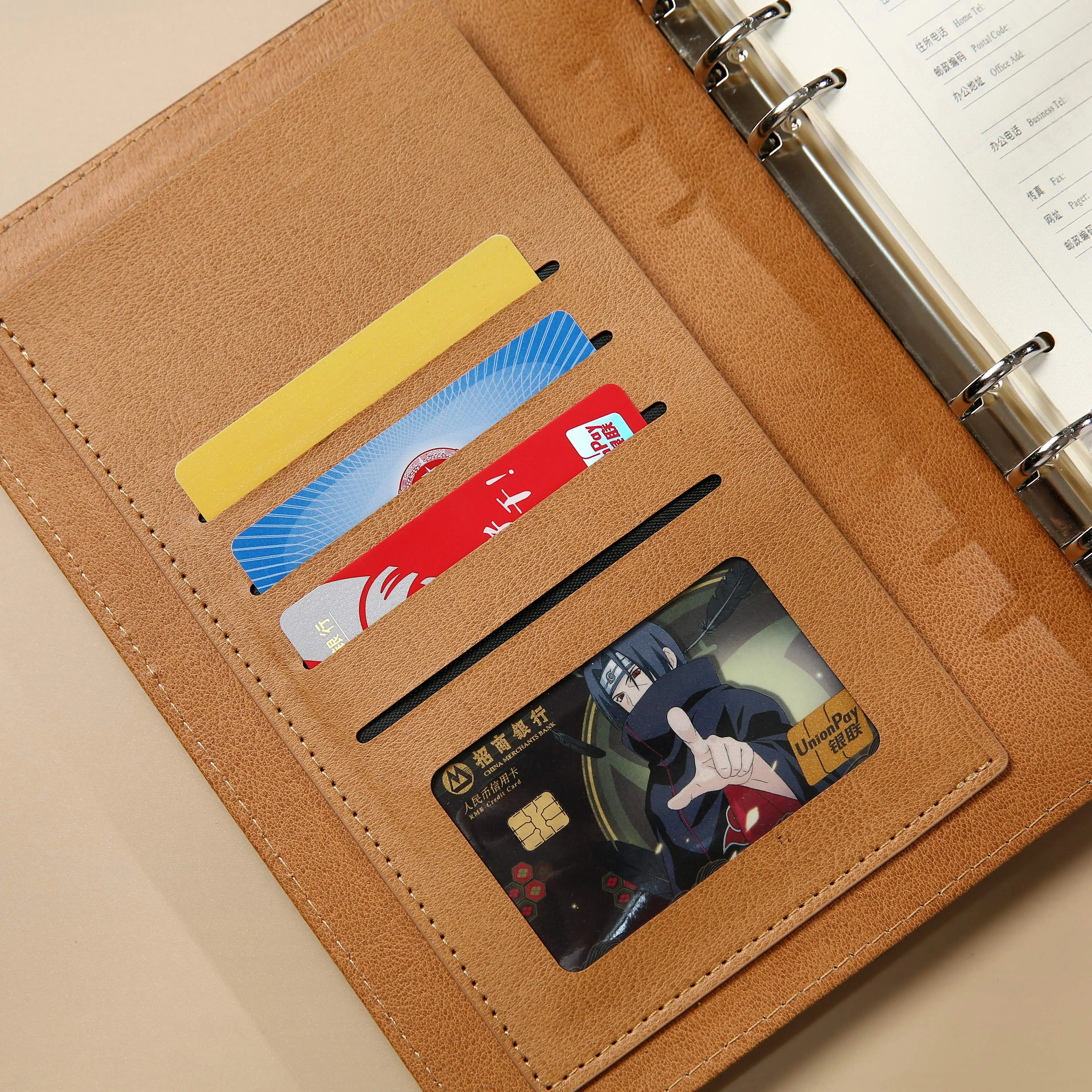 product pu leather notebook binder style refillable for business office conference personal journaling elegant professional stationery-10