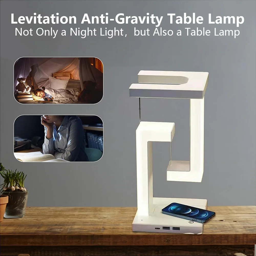 Dimming Levitating Anti Gravity Table Lamp Touch Control Led