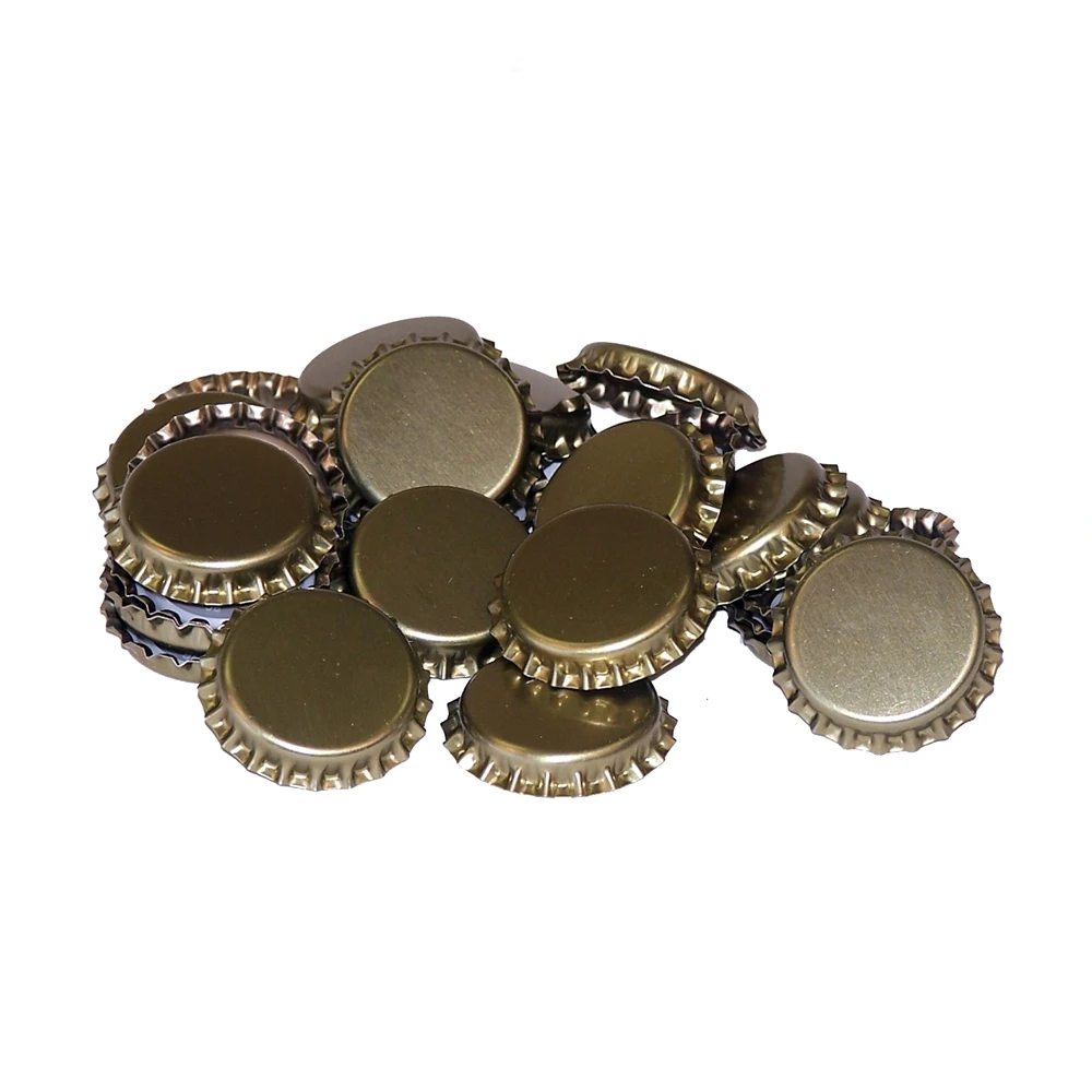 144 Oxygen Absorbing Beer Bottle Caps, 26mm US Standard Size Pry Off Silver Crown Caps For Homebrew, PVC Free Caps For Beer Bottles
