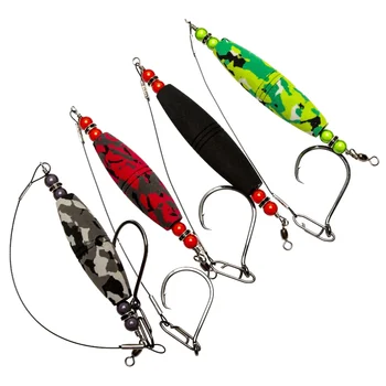 Cross-border 3 Inch High Visibility EVA Foam Float with Hook, 4PCS Stainless Steel Wire Float Fishing Line Kit – Hooks – view 2