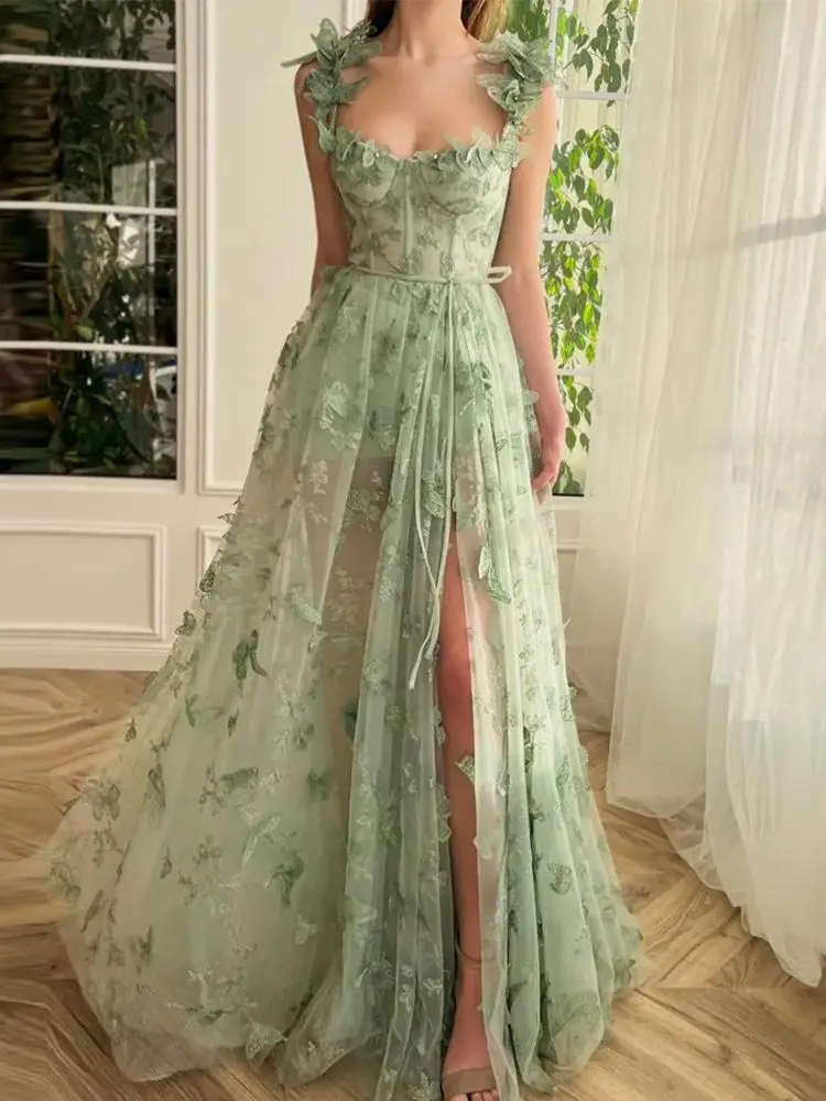 long sleeve simple elegant wedding dresses Vintage Boho Maxi Dress main image 1
