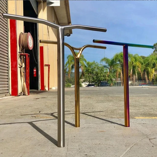 Ultra-Lightweight Stunt Scooter Bar Titanium Scooter Y Bar Fits Most Scooters