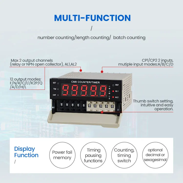 大型デジタルカウンターディスプレイ2ループ出力5桁カウンター