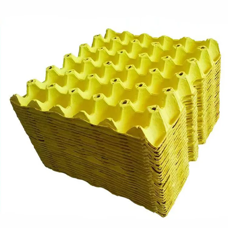 Egg Cartons Crates 30 Cell Pulp Fiber Egg Flats Chicken Paper Egg Tray