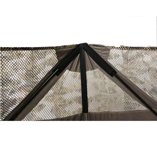 Camouflage Fence Hunting Ground Blind 3D Leaf Foldable Waterproof 3 Face Direction Waterweed Camo Fence Hunting Outdoor Bunker