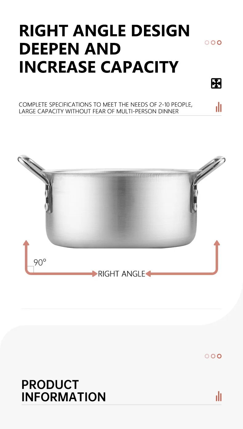 Aluminium Pot Sets Of 7pcs Soup Pots Sets Aluminium Cooking Pots