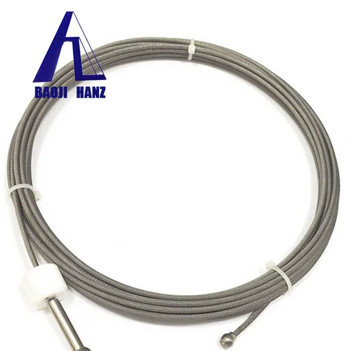 Winding method 7*7*19 tungsten wire rope for single crystal furnace accessories