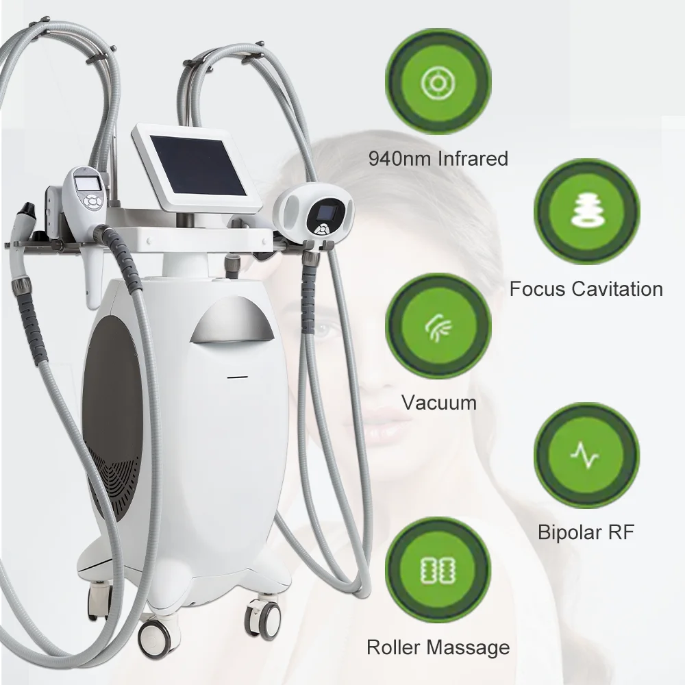5 In 1 Non Invasive Roller Vacuum Rf 40k Cavitation Fat Removal Body