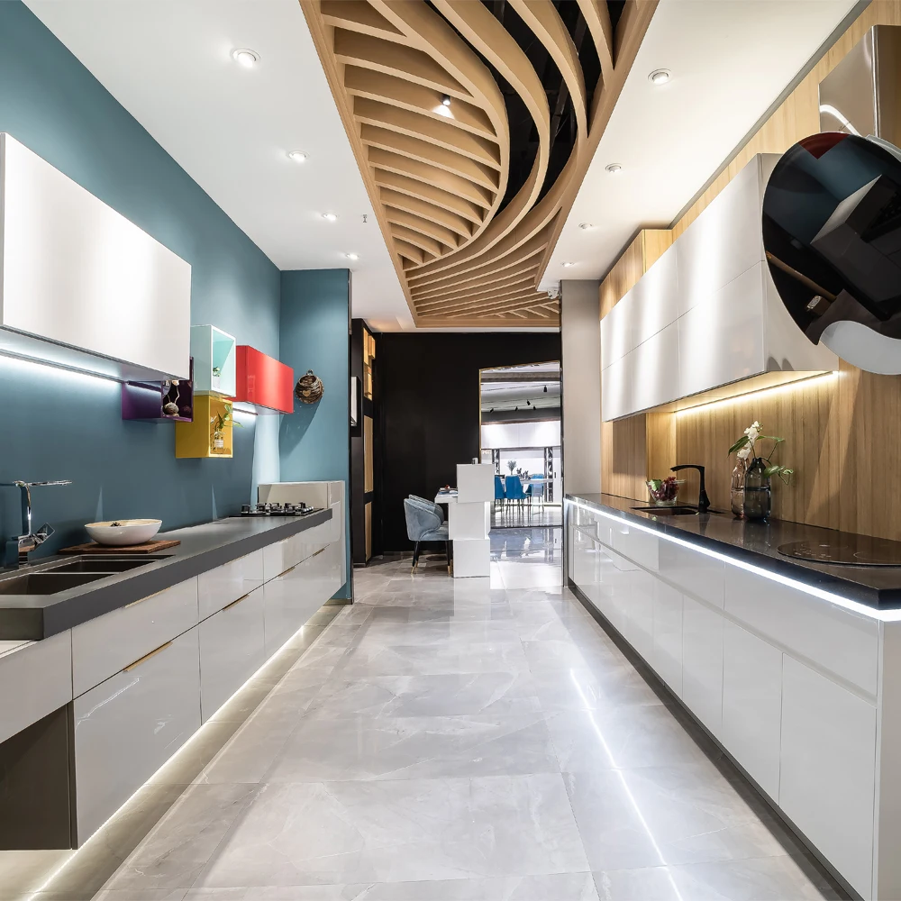 Allure Saudi Arabia Cad Drawings Automatic Marble Top Glossy Glass Wall