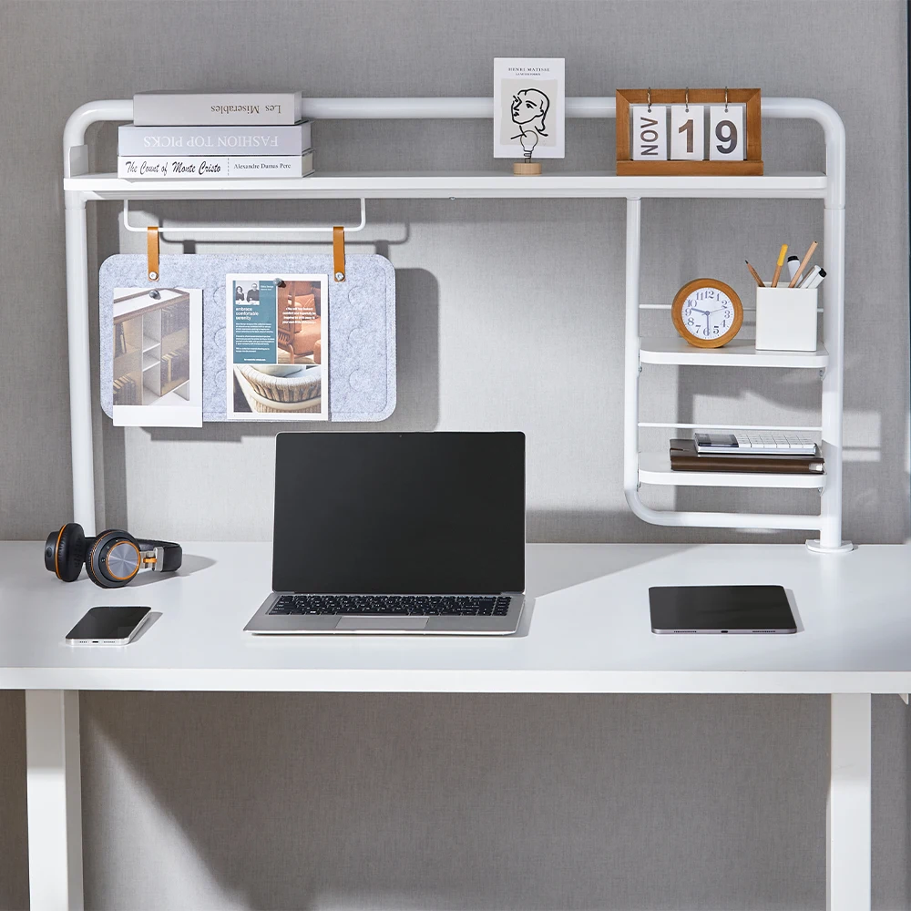 Stb201 Clamp On Desktop Organizer Storage Shelf Rack Display Office