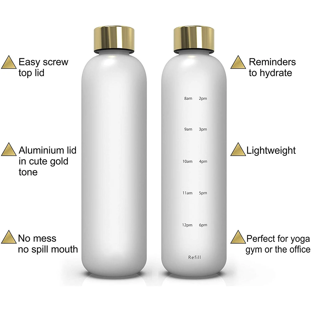 Borraccia 24Bottles Urban In Acciaio Inox – 500 Ml, Colore Ice White, Leggera Ed Ermetica, Bottiglia Riutilizzabile