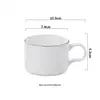 White With Gold bordering line-150ML Coffee Cup