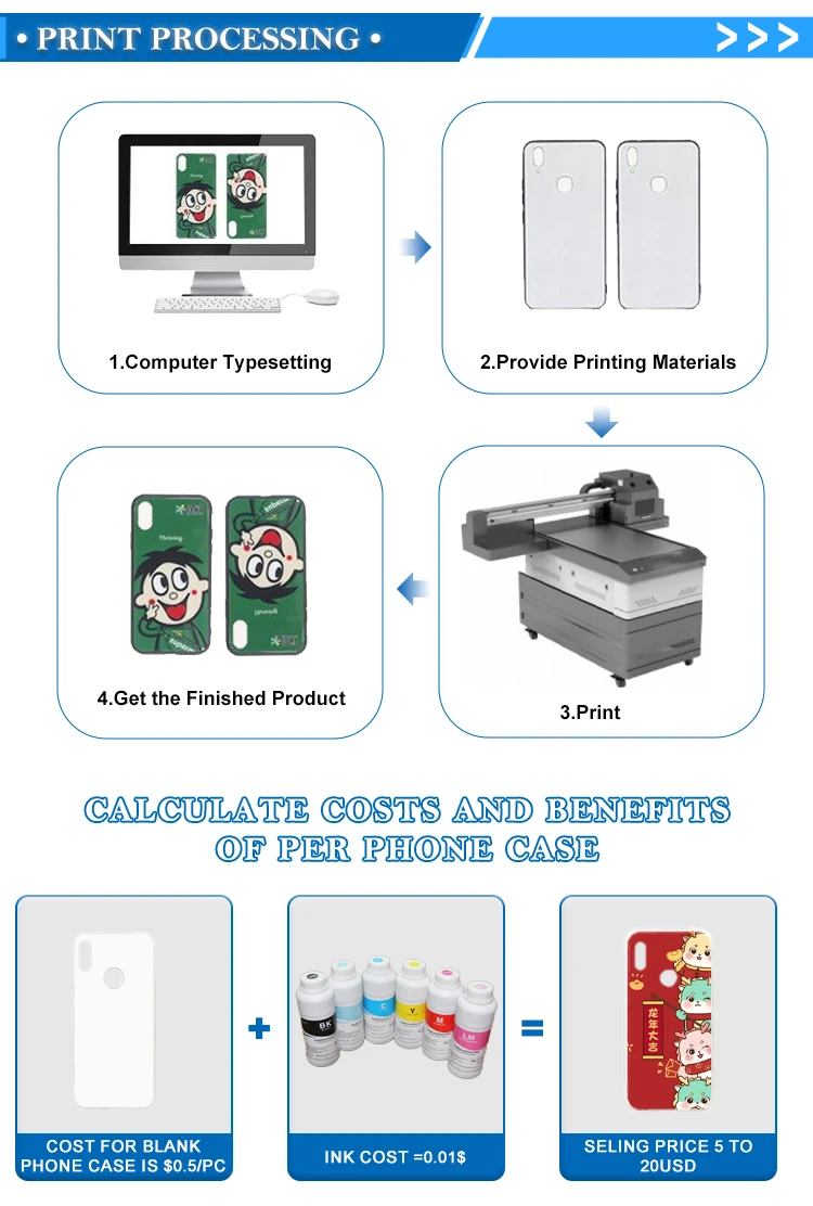 Direct Sales Eco Solvent Uv Inkjet  Funsun Flatbed Uv Printer 6090 for Mobile Phone Cases Wine Bottles manufacture