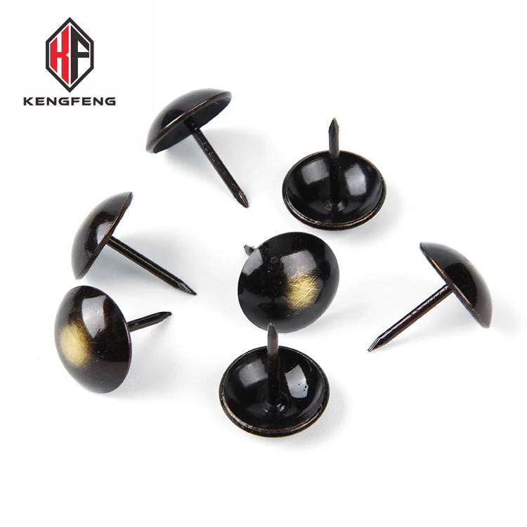 Золотые декоративные гвозди для мебели под заказ, металлическая фурнитура с круглой головкой, декоративные гвозди для обивки дивана