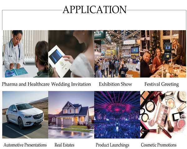 Cote 4 3 дюймов A5 бумага индивидуальный дизайн Lcd карточка видео брошюра Музыка Воспроизведение/Lcd поздравительная открытка для продвижения бизнеса