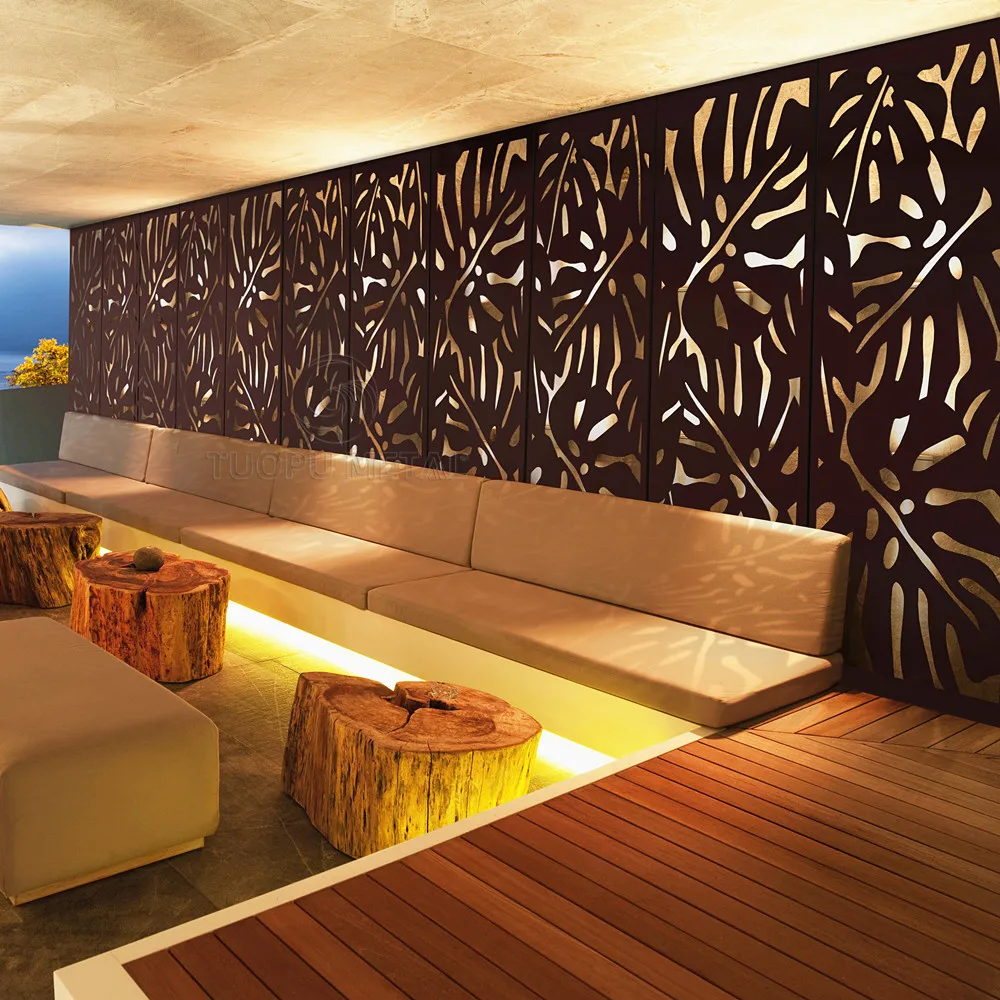 Customized Decorative Metal Room Divider Screen Partition for Interior Decoration