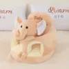 Esponja ovalada color beige, estilo "pequeño elefante".