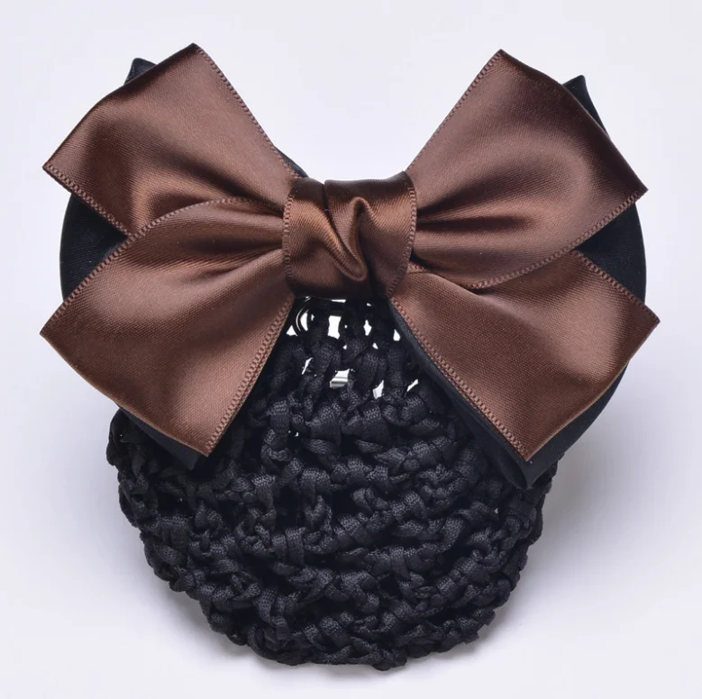 Профессиональный пятнистый фланелевый бант цветочный зажим для волос с приспособлением для пучка волос корректно в офисе