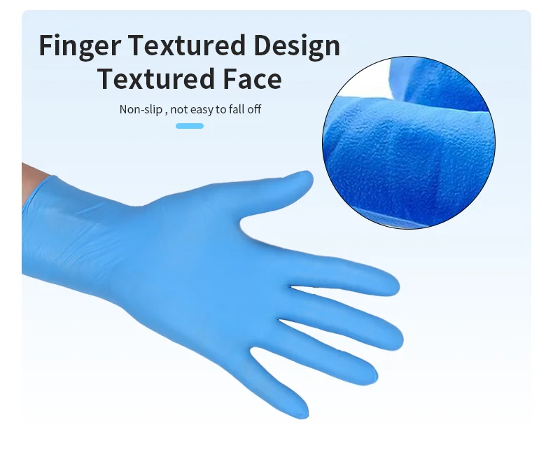 Jiali Medical Exam En455 Pure Nitrile Protective Blue Powder Free