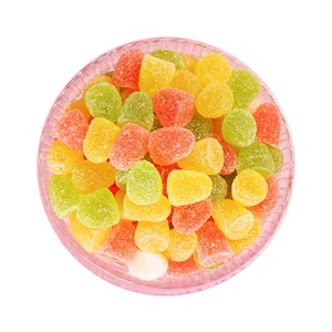 OEM Custom Wholesale Vitamin Gummies Hard Gel Candy with Fruit Flavored Coated in Cartoon Pattern Packaged in Bags and Boxes