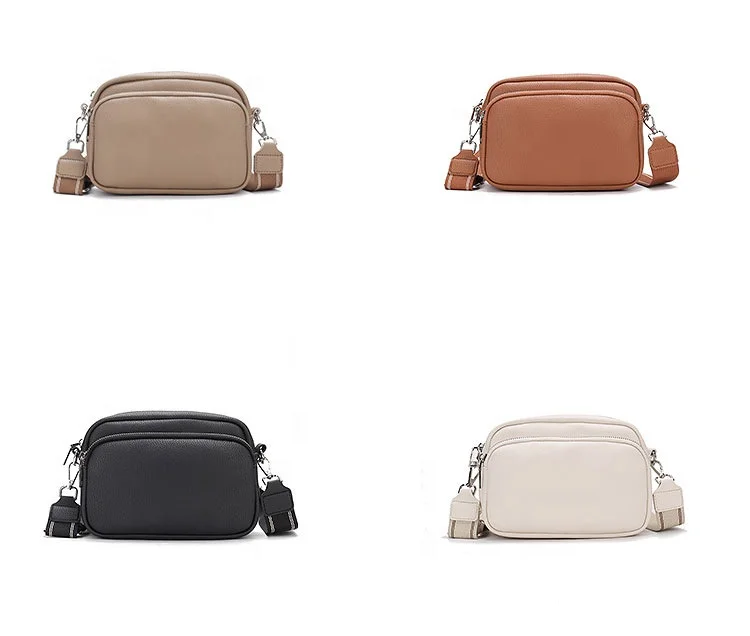 Women's Triple Zip Crossbody Handbag - Fashion & Durability