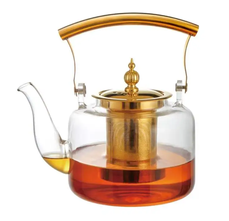 Borosilicate Heated Glass Coffee Pot Drinking Kettle Tableware Tea Set