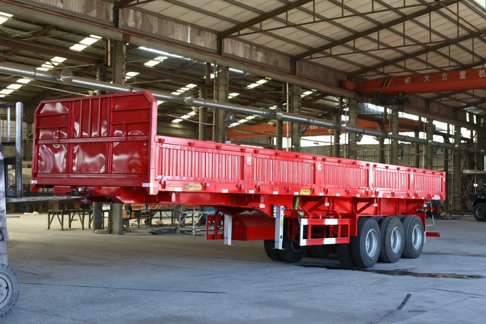 Hydraulic Trailer Heavy Duty 3 Axle 40/60ton Side/rear Dump Hydraulic