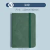 Cuaderno de bolsillo de cuero A7 [verde]