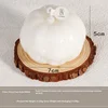 White Ghost Face Pumpkin
