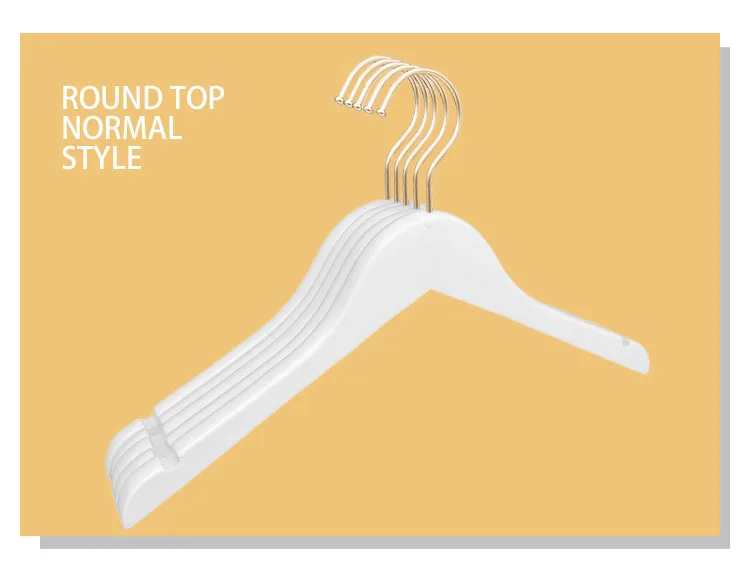 Custom Logo Clothing Shop Luxury Clothing Hanger Non Slip With Gold