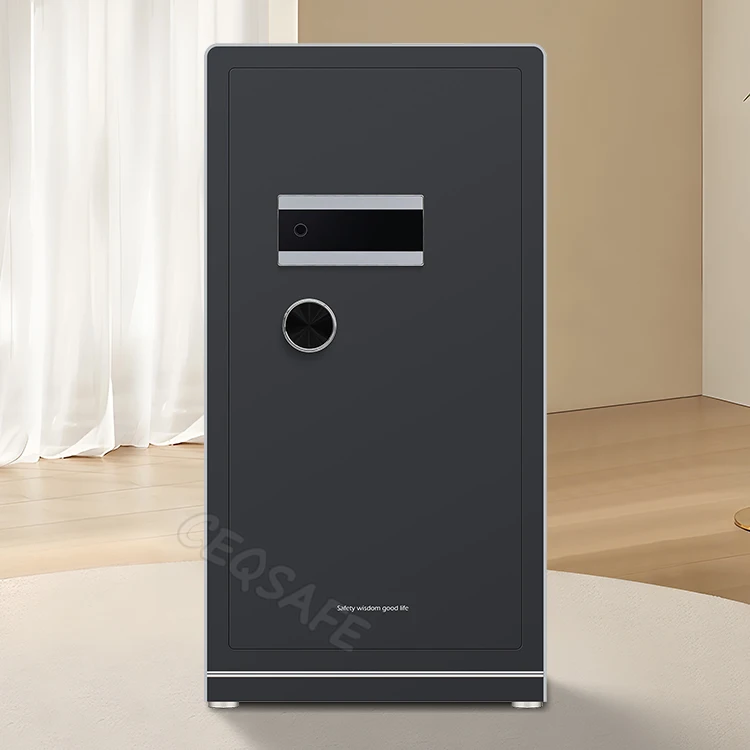 CEQSAFE Home Bank Metal Safe Locker Security Steel TUYA APP Biometric Fingerprint Safe Box for Money