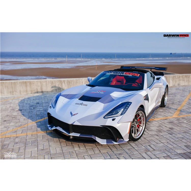 DarwinPRO BKSS SAILS STYLE FIBER GLASS FRONT BUMPER FORChevrolet Corvette C7 Z06
