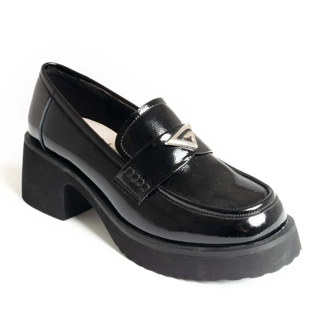 2024 YZY women black Patent Leather fashion design oxford style Dress Shoes