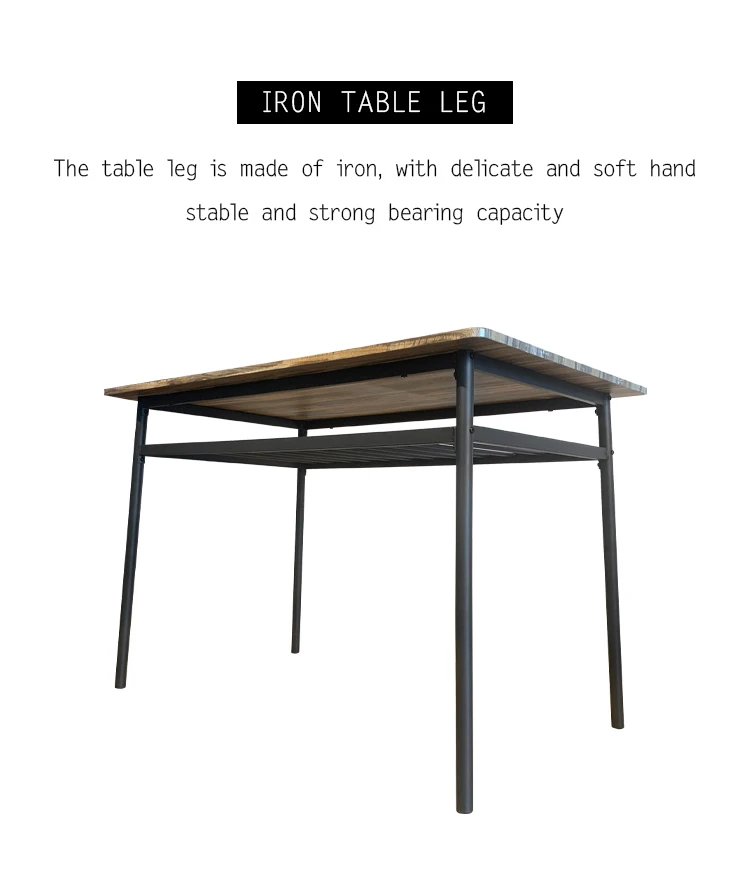 Wholesale Custom Wood and Metal Morden Living Room Furniture Restaurant Dining Table and Chair .jpg