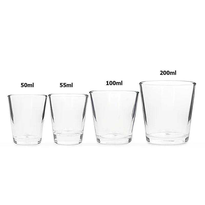 Hochwertige Weiße Glasgefäße 50ml 55ml 100ml 200ml 300ml Kerzenhalter Glasbecher| Alibaba.com