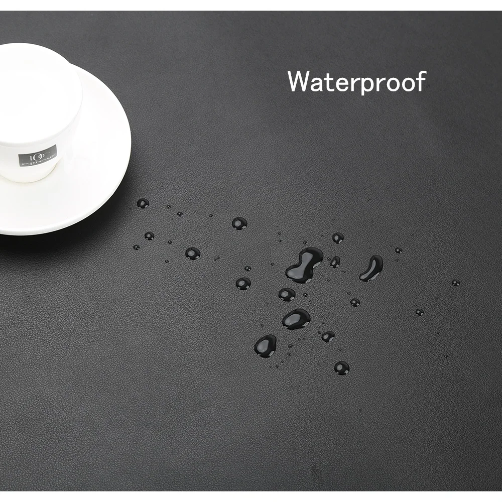 Гигантский кожаный водонепроницаемый коврик для мыши с напечатанным логотипом на заказ, 10 Вт, беспроводное зарядное устройство для быстрой зарядки телефона, Настольный коврик для мыши