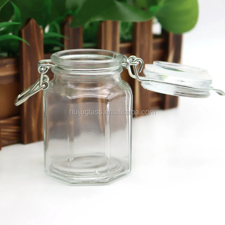 Glass Storage Jars with Hinged Clamp Lids Versatile Sustainable